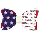 I Love USA Hair Clip Bow