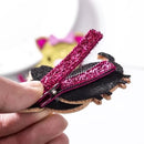 Pig Glitter Felt Hair Clip