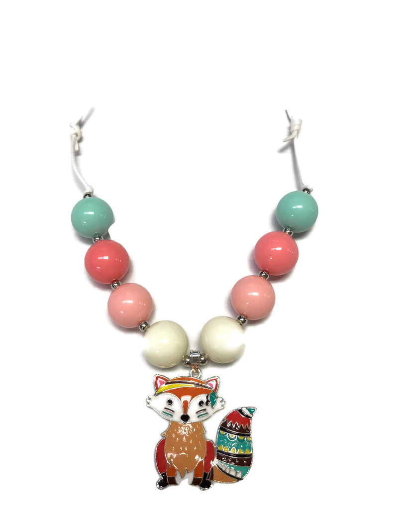 Fox Chunky Bubblegum Necklace Style