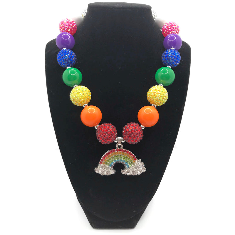 Rainbow Chunky Bubblegum Necklace