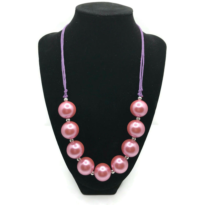 Pearl Series Chunky Bubblegum Necklace