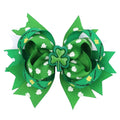 Clover Charm Ribbon Hair Clip Bow