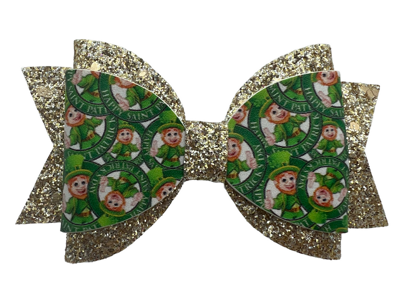 Lucky Leprechaun Hair Clip Bow