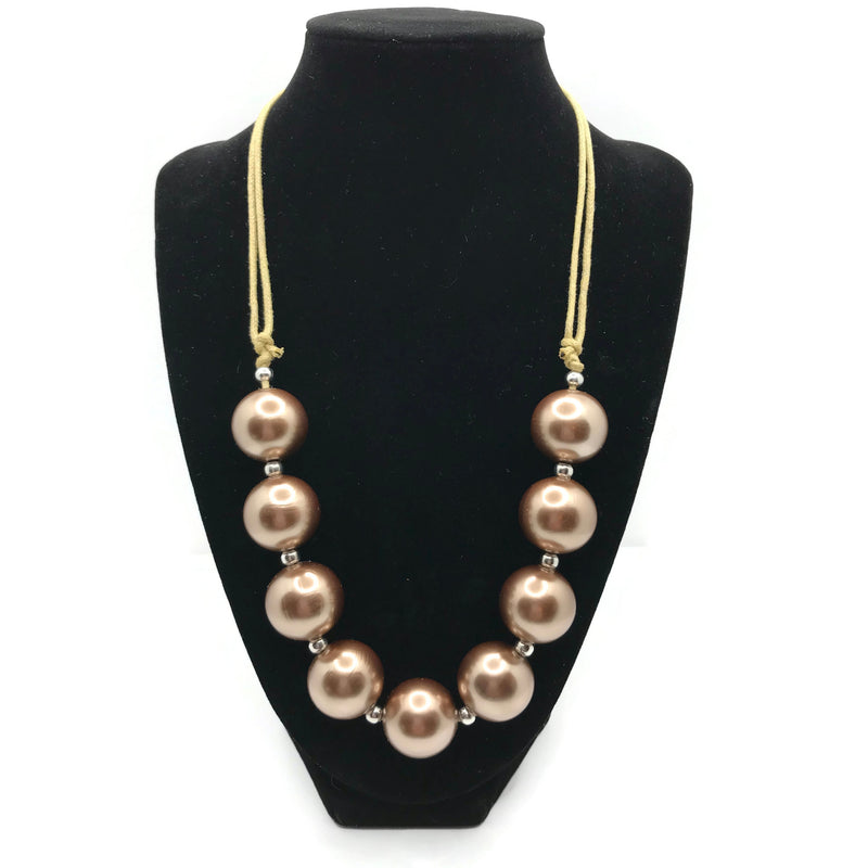 Pearl Series Chunky Bubblegum Necklace