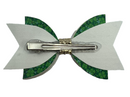 Green Clovers Hair Clip Bow