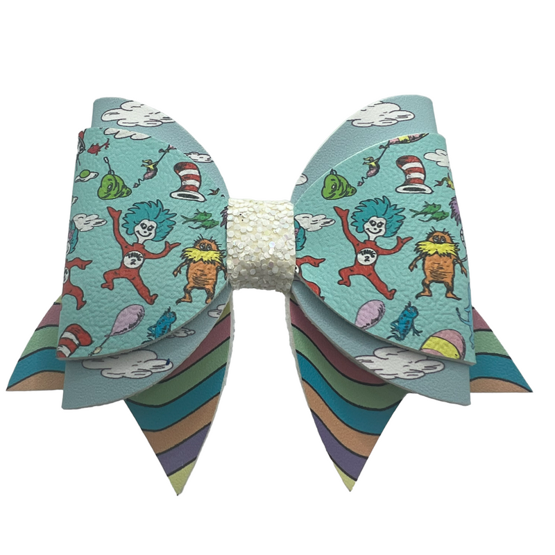 Dr. Suess Pastels Hair Clip Bow