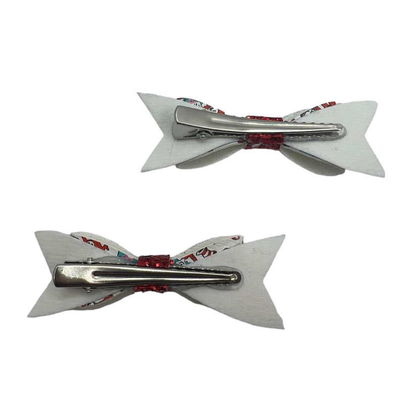 Thing 1 & 2 Twin Pack Mini's Hair Clip Bow