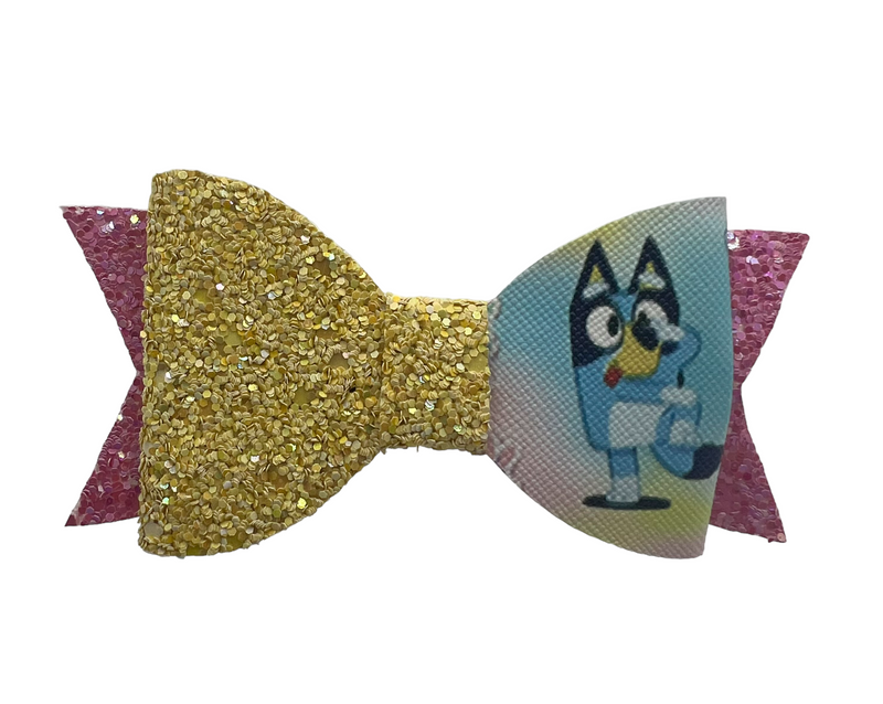 Sparkle Bluey Hair Clip Bow