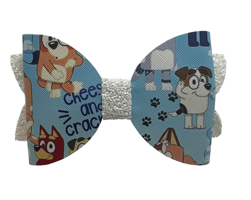 Bluey Characters Hair Clip Bow