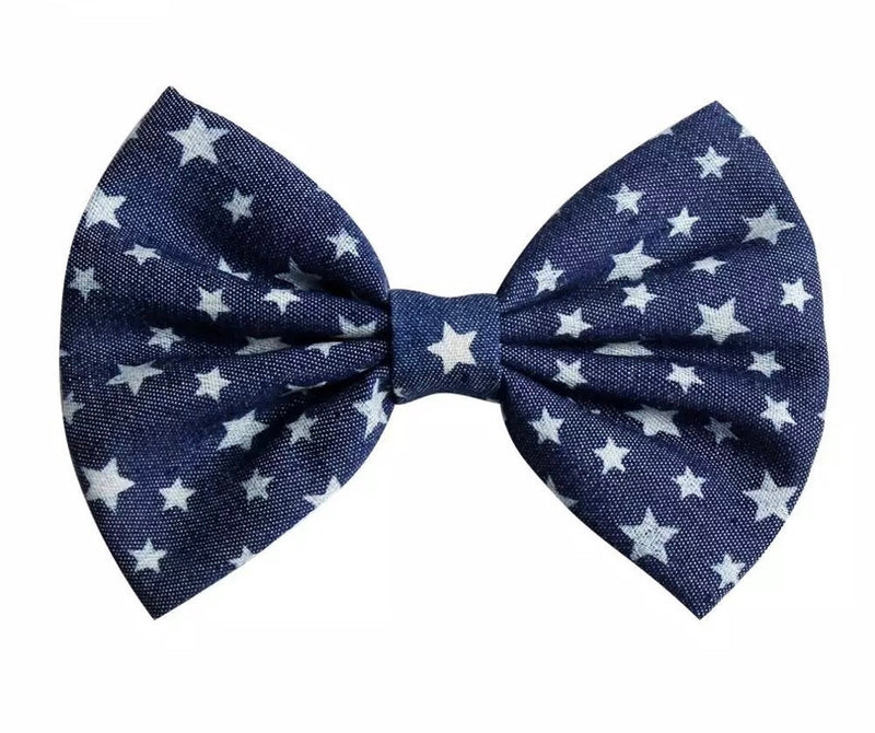 Fabric Patriotic Hair Clip Bows