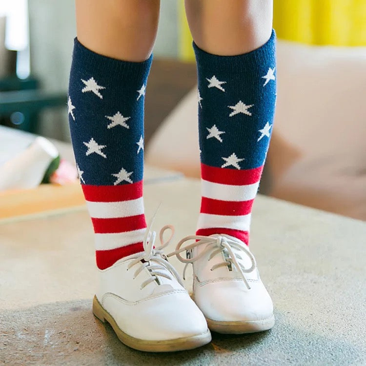 American Flag Socks -- 3 Sizes Available!