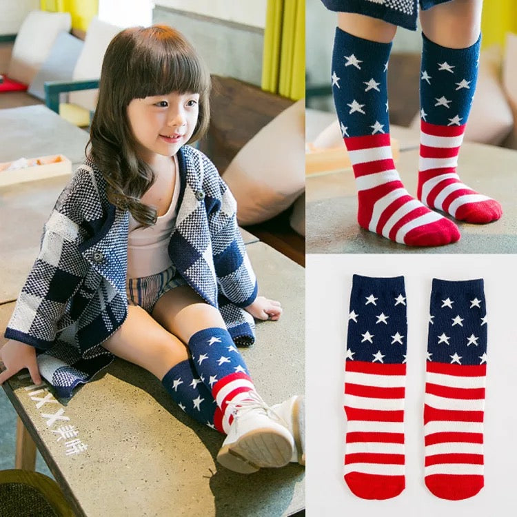 American Flag Socks -- 3 Sizes Available!