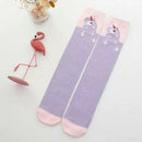 Purple and Pink Unicorn Knee High Socks