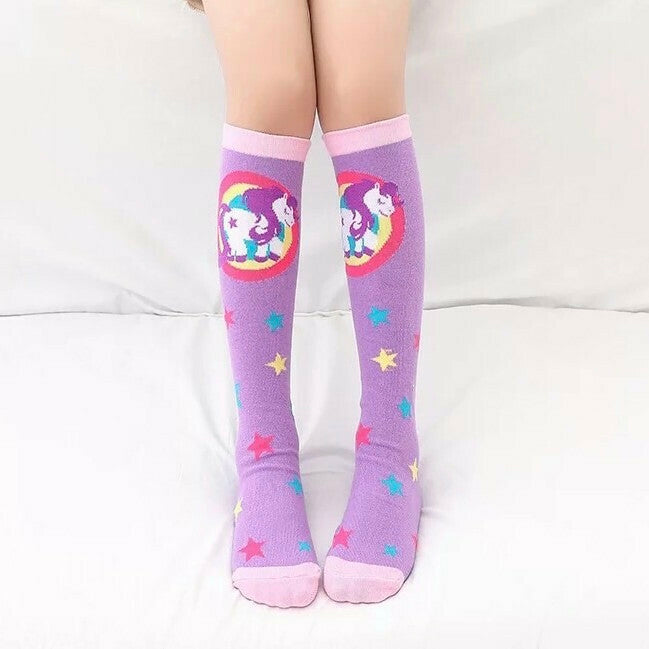Purple Pony Knee High Socks