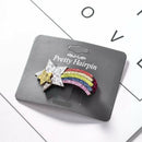 Shooting Star Glitter Felt Hair Clip