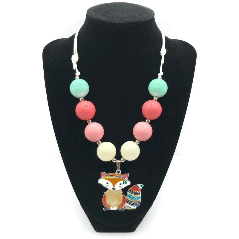 Fox Chunky Bubblegum Necklace Style