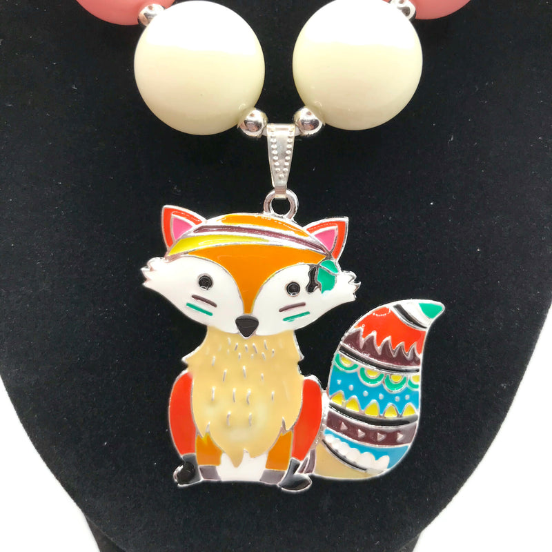 Fox Chunky Bubblegum Necklace Style