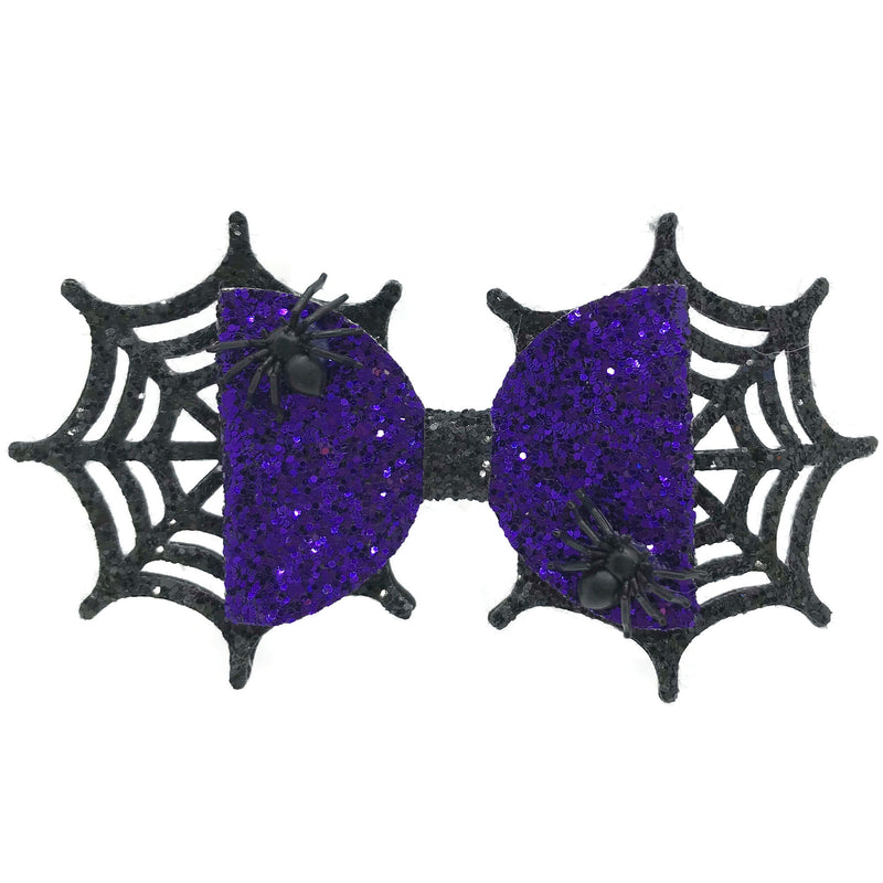 Sparkle Spider Hair Clip Bow