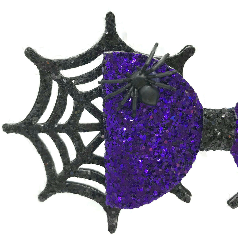 Sparkle Spider Hair Clip Bow