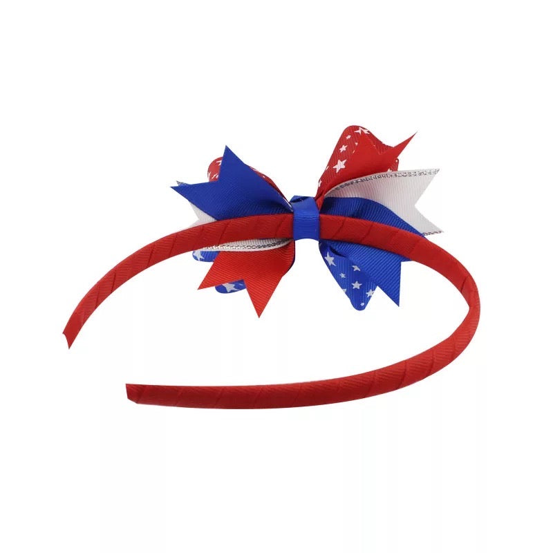 Patriotic Headband with Bow