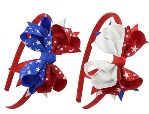 Patriotic Headband with Bow