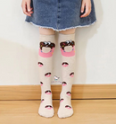 Tan Donuts Knee High Socks