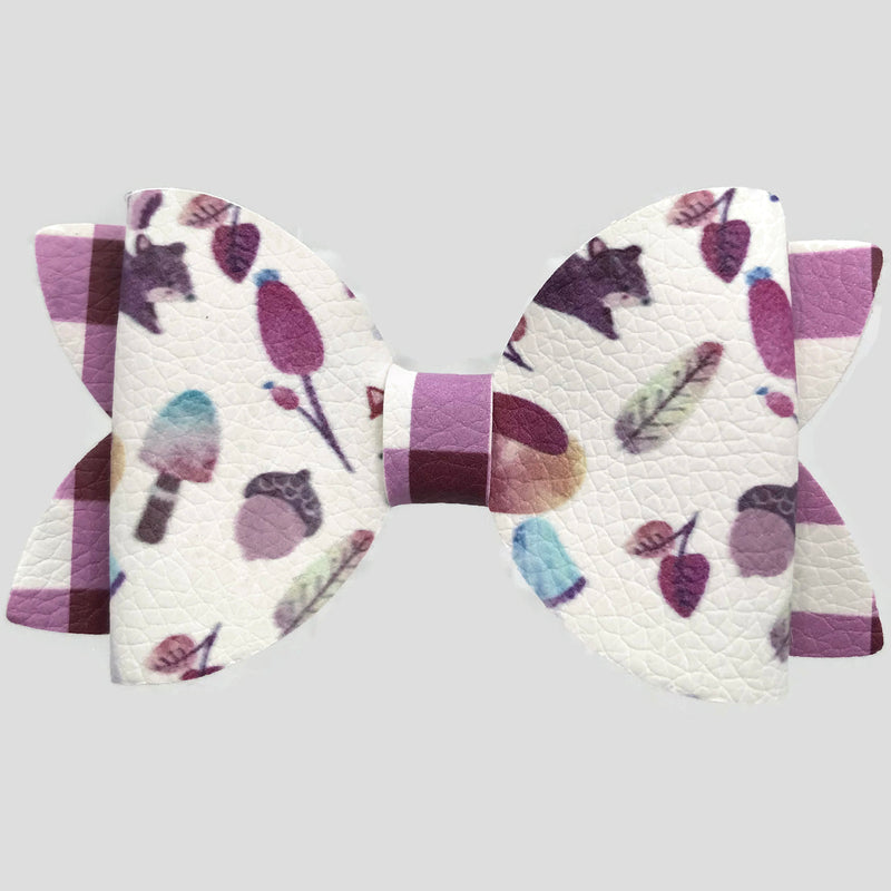 Plaid Woodlands Hair Clip Bow