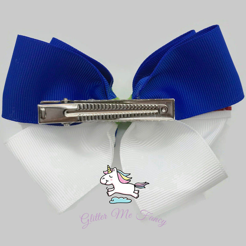 Buzz Lightyear Inspired Hair Clip Ribbon Bow