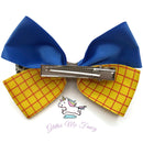 Woody/Jessie Inspired Hair Clip Ribbon Bow