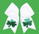Clover Hair Tie Ribbon Bow