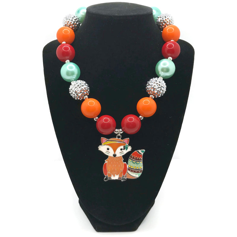 Fox Chunky Bubblegum Necklace Style