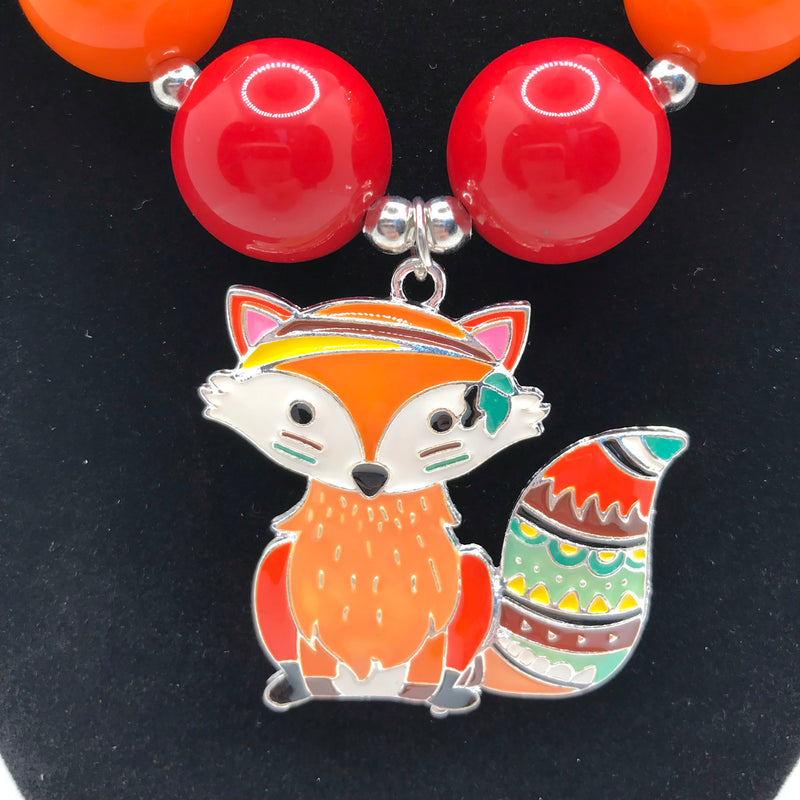 Fox Chunky Bubblegum Necklace Style