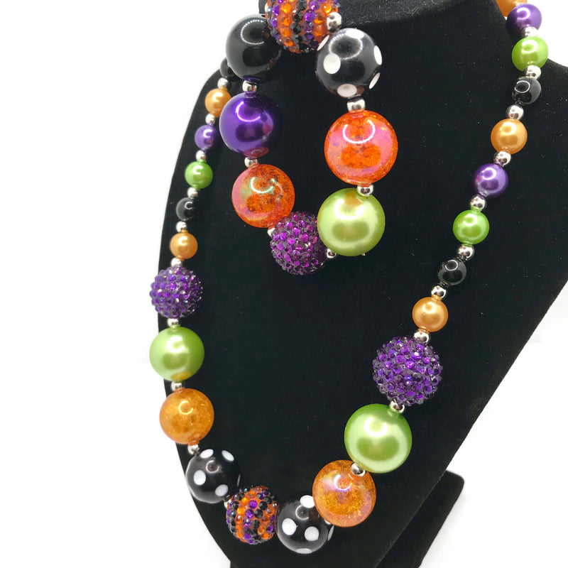 Halloween Inspired Necklace with Bracelet Set