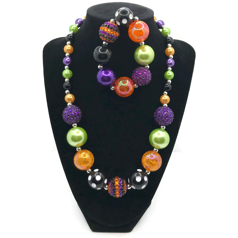 Halloween Inspired Necklace with Bracelet Set