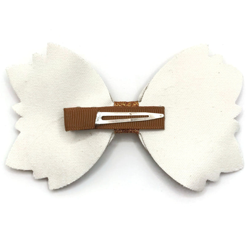 Golden Leafs Hair Clip Bow