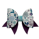 Purple & Blue Winter Wonderland Hair Clip Bow