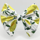 Summer Lemon Milk Silk Hair Clip Bow