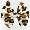 Cheetah Milk Silk Hair Clip Bow