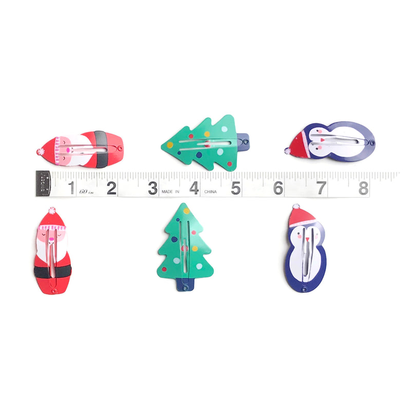 Christmas 6pk Snap Clip Set