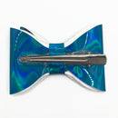 Rainbow Shiny Stripe Hair Clip Bow