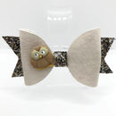 Forest Friends Owl Hair Clip Bow