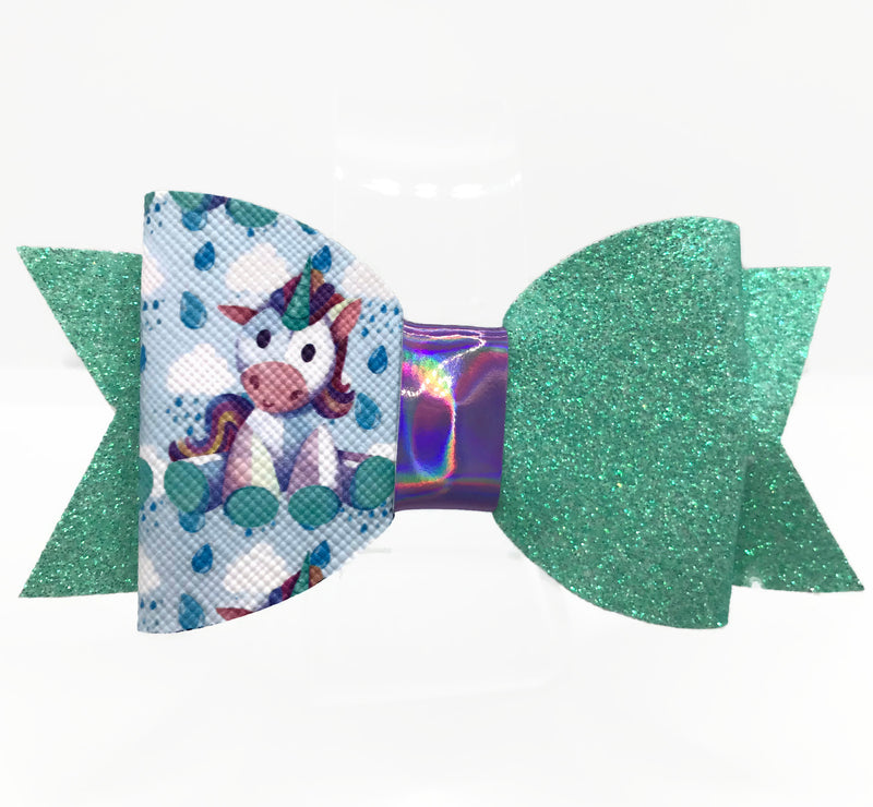 Toy Unicorn Hair Clip Bow