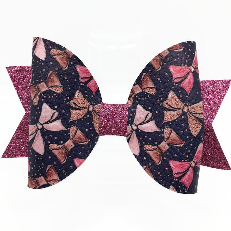 Pink Bows Hair Clip Bow