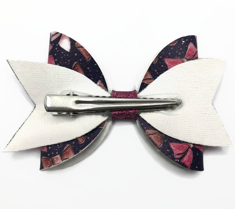 Pink Bows Hair Clip Bow