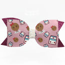Cookies and Milk Hair Clip Bow