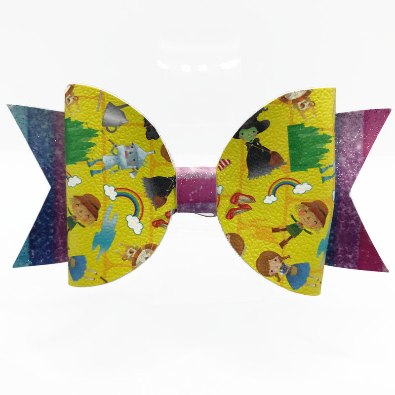 Purple/Pink/Blue Oz Hair Clip Bow