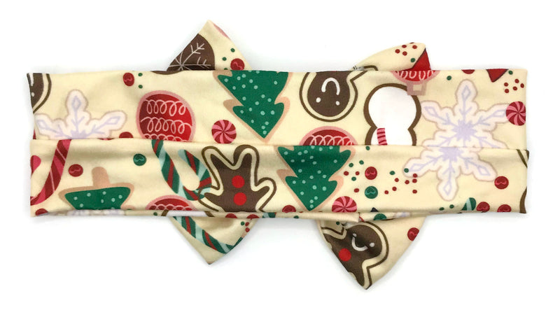 Festive Cookie Milk Silk Headband Bow