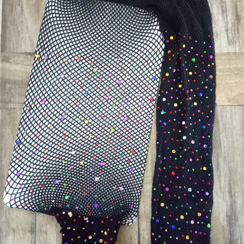 Rainbow Rhinestone Bling Tights (3-12yrs)