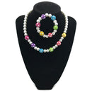 Polka Dot Necklace with Bracelet Set