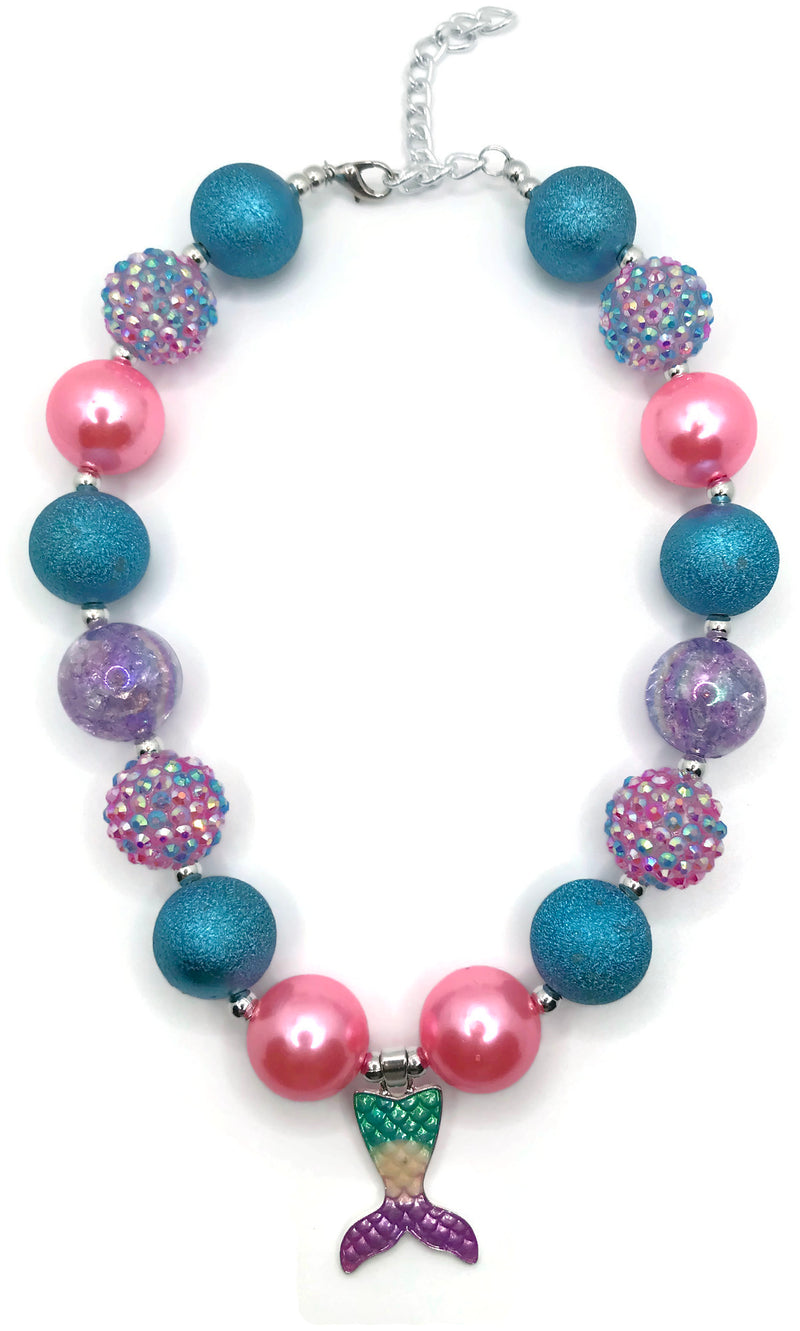 Mermaid Tail Chunky Bubblegum Necklace